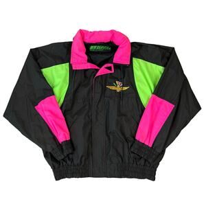 VTG 90s Men's Sport Service Indianapolis Motor Speedway Windbreaker Jacket (XL)